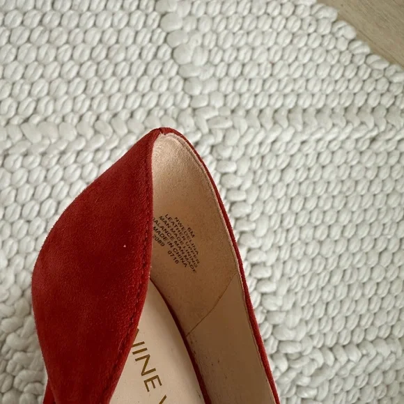 Nine West red bow heels women’s size 6 - Picture 6 of 6